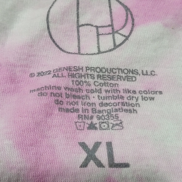 CHER Pink Tie Dye 100% Cotton Graphic Music T-Shirt - Picture 6 of 6